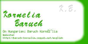 kornelia baruch business card